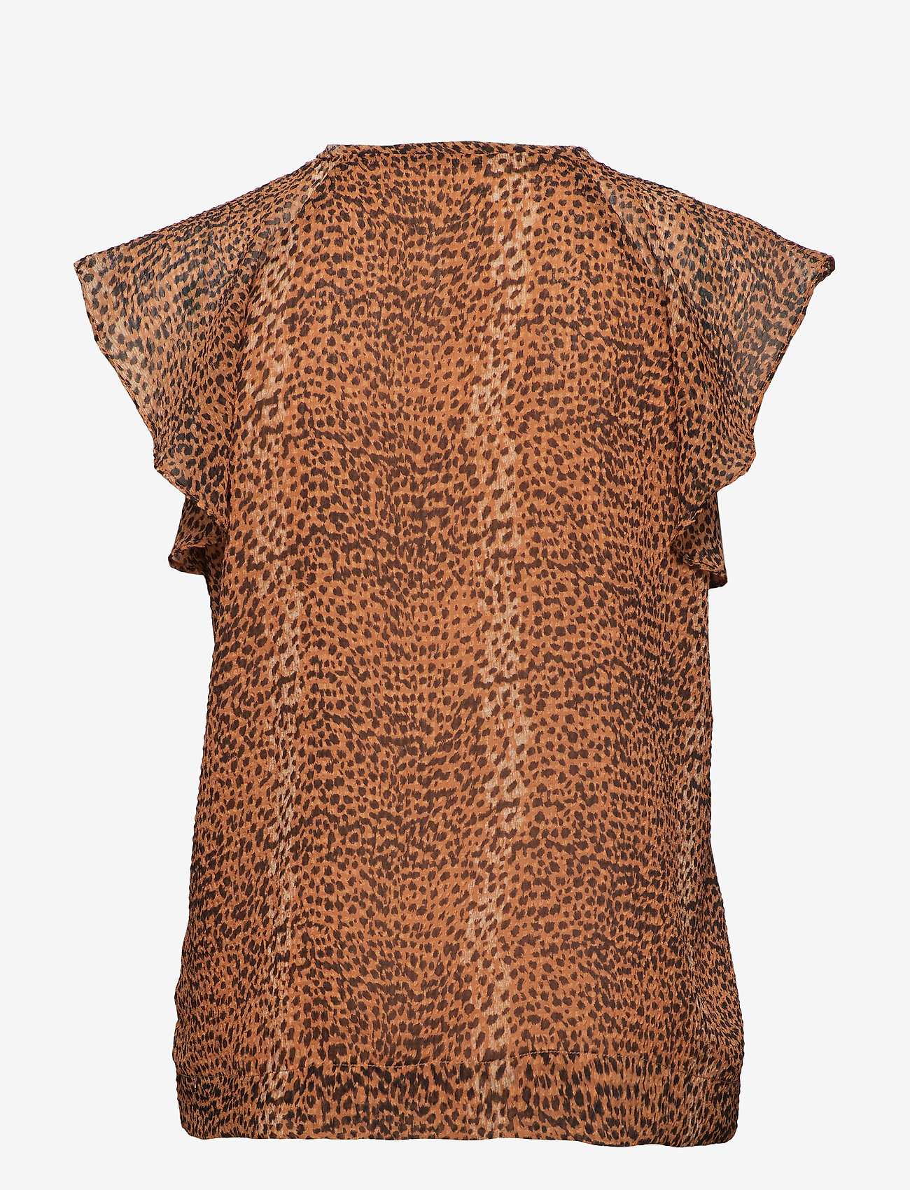 InWear - TanyaIW Top - short-sleeved blouses - light brown animal - 1