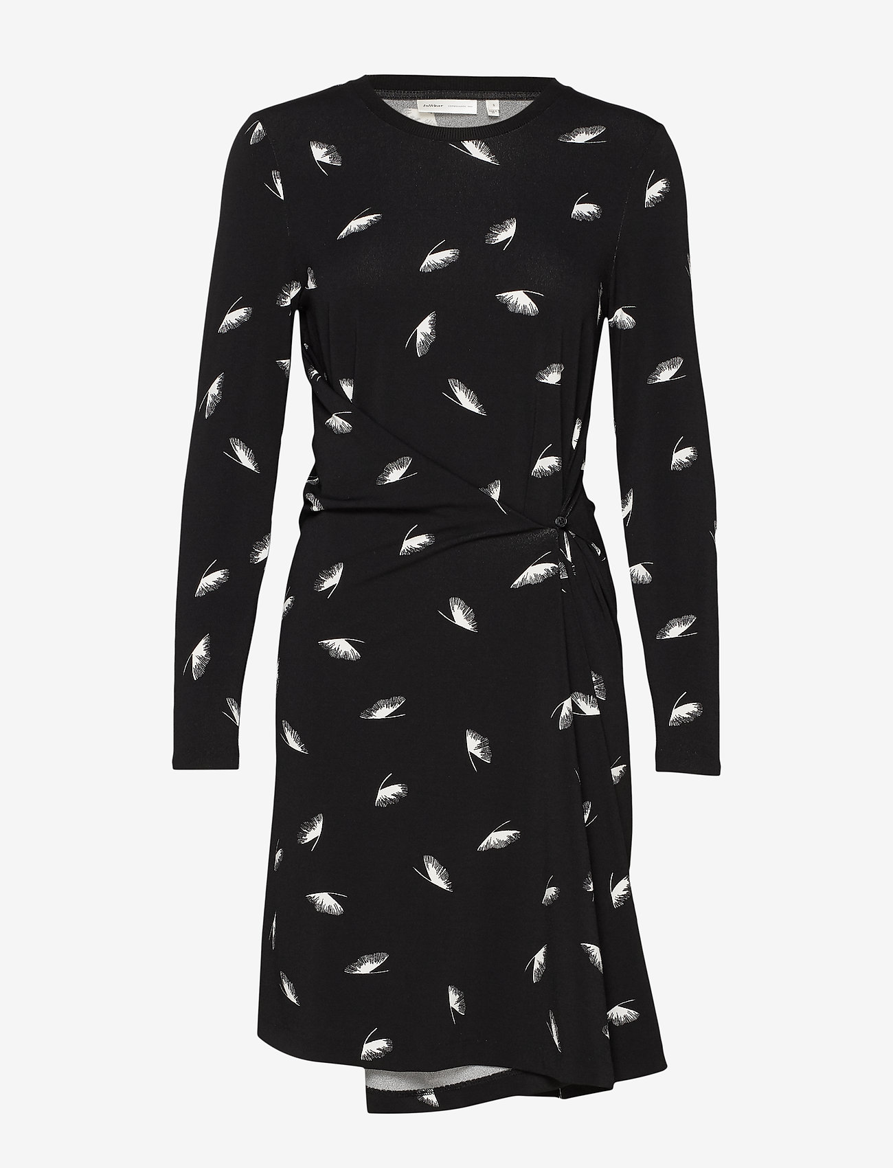 InWear - IzoraIW Dress - black ginko leaves - 0