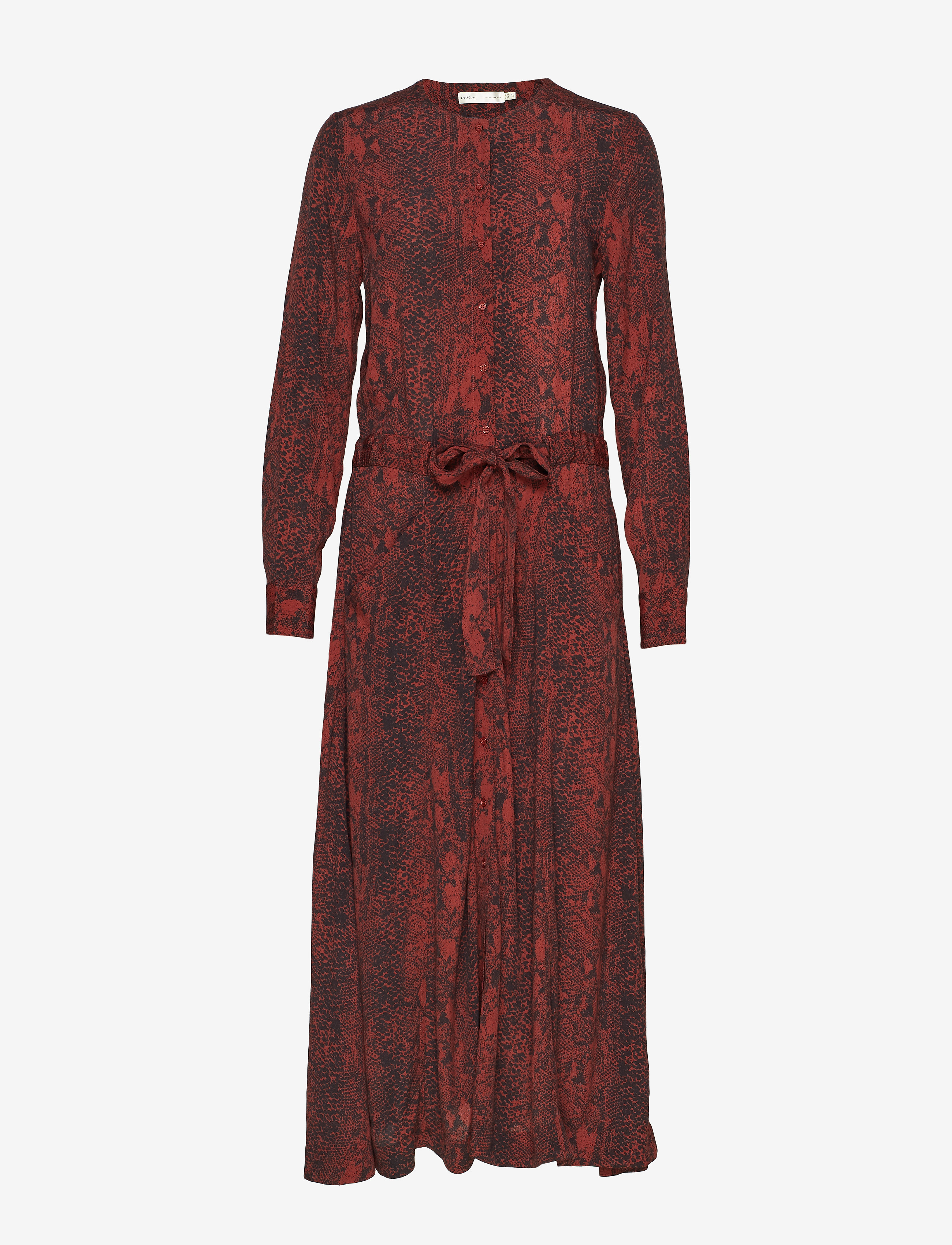 InWear KavitaIW Long Dress - Kjoler - RUSSET BROWN SNAKE / red
