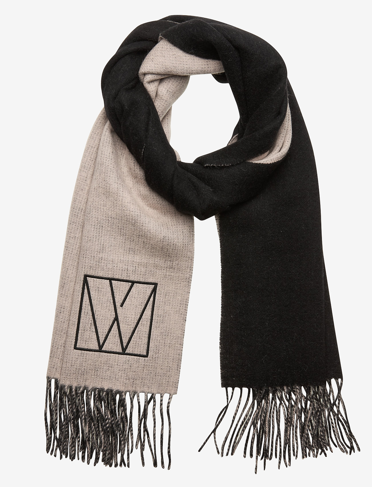 InWear - MyrtheIW Scarf - black / powder beige - 0