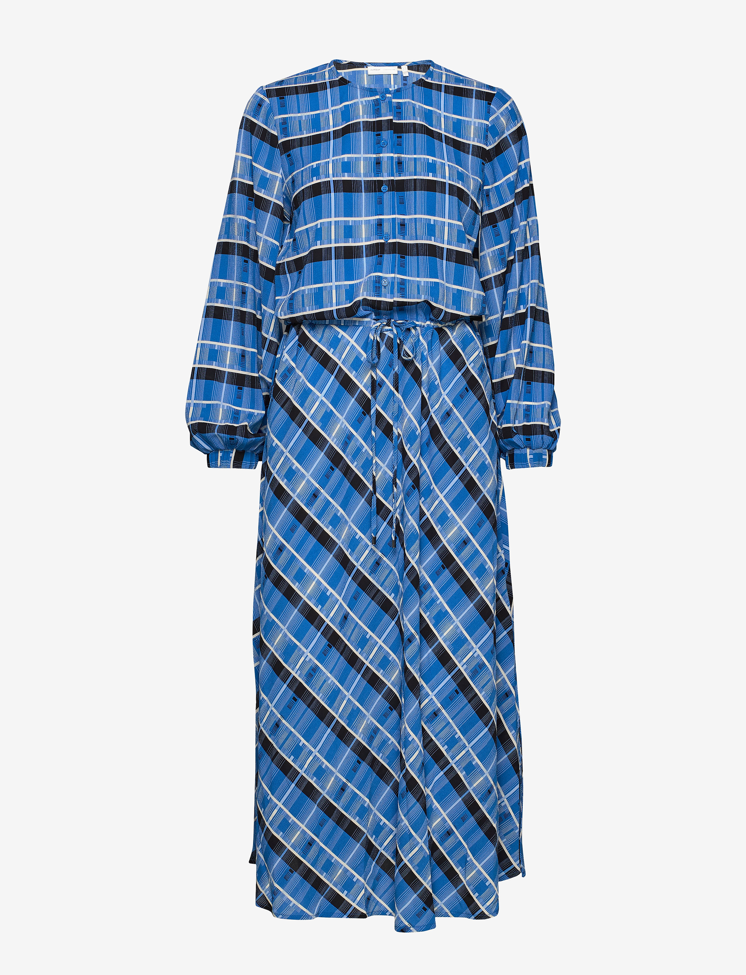 InWear LeigthonIW Dress - Riided - BLUE MULTI CHECK / blue
