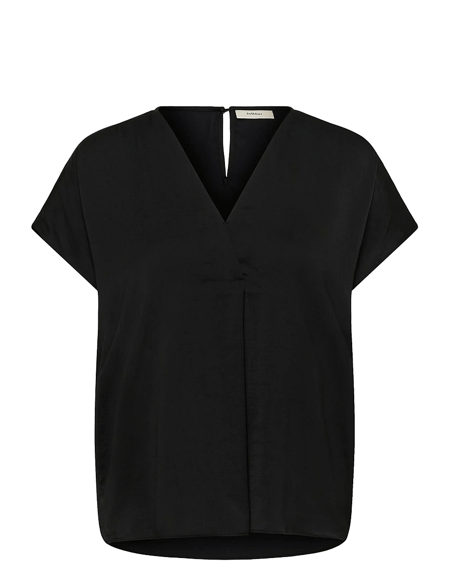 InWear - RindaIW Top - kortärmade blusar - black - 1