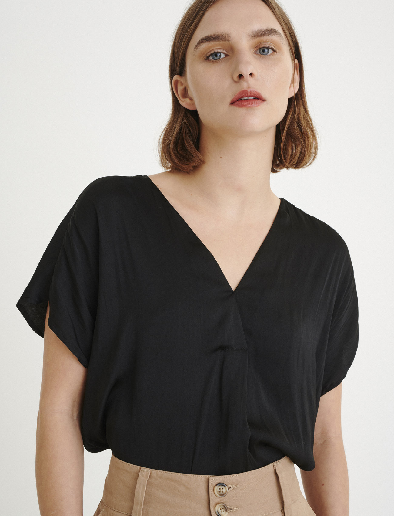 InWear - RindaIW Top - blouses met korte mouwen - black - 0
