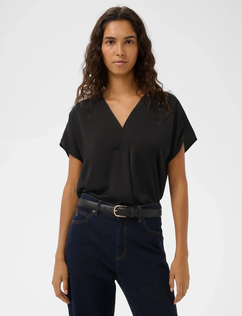 InWear - RindaIW Top - kortärmade blusar - black - 0