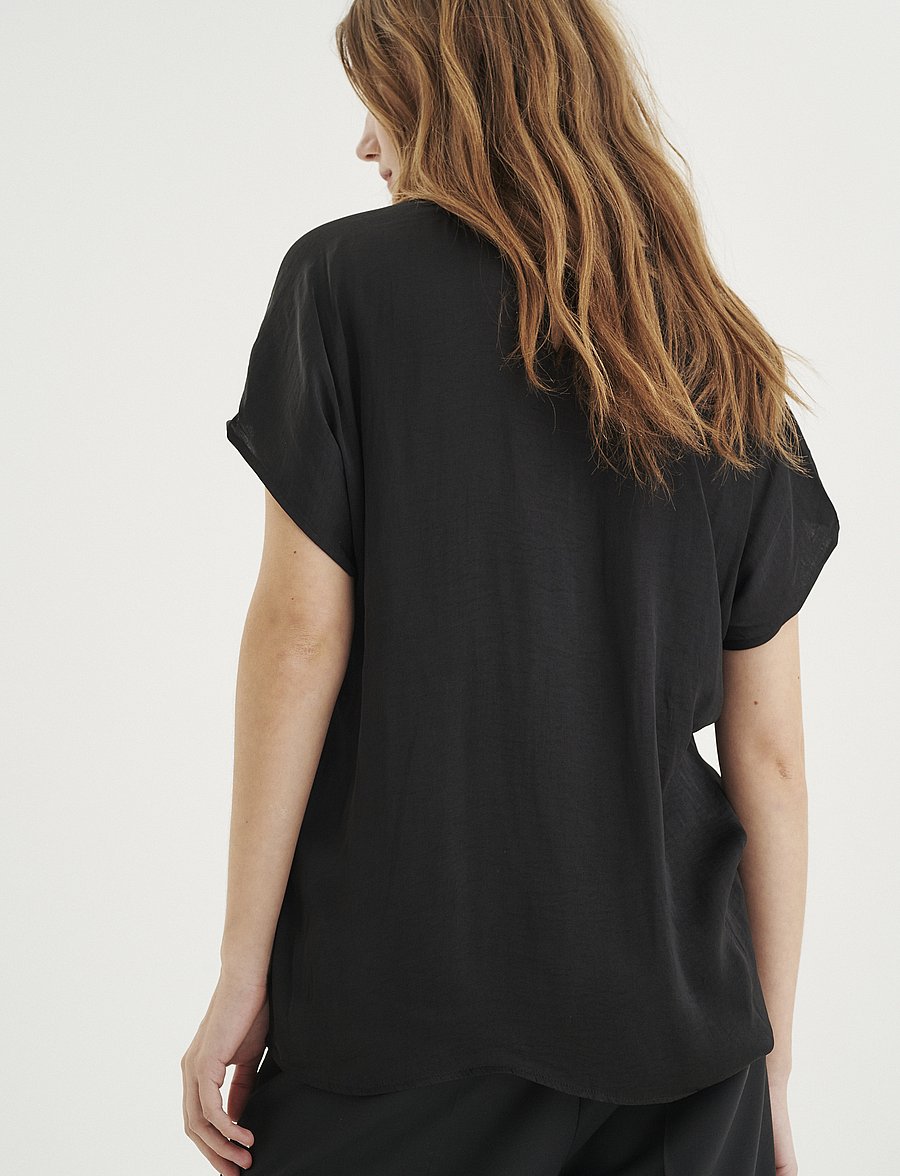 InWear - RindaIW Top - lühikeste varrukatega pluusid - black - 5
