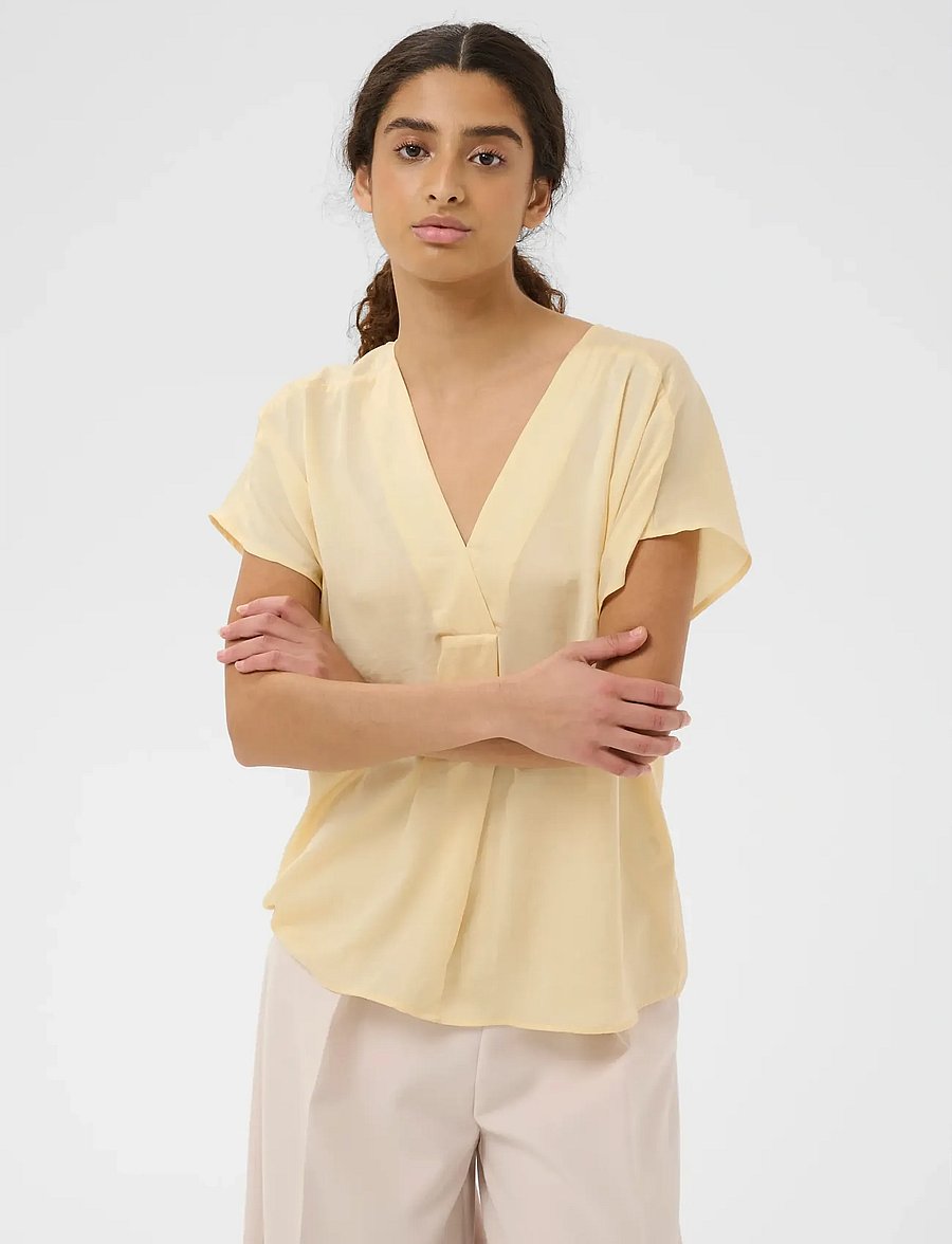 InWear - RindaIW Top - kurzärmelige blusen - chamomile - 0