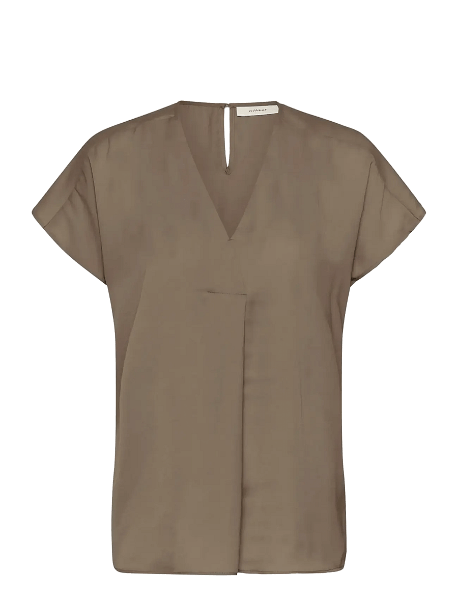 InWear - RindaIW Top - kurzärmelige blusen - coffee quartz - 1