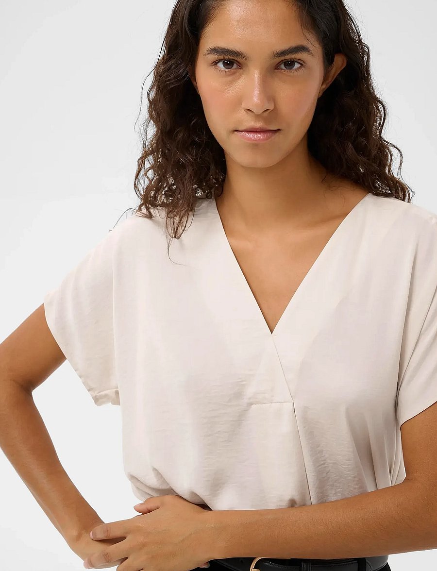 InWear - RindaIW Top - kurzärmelige blusen - french nougat - 5