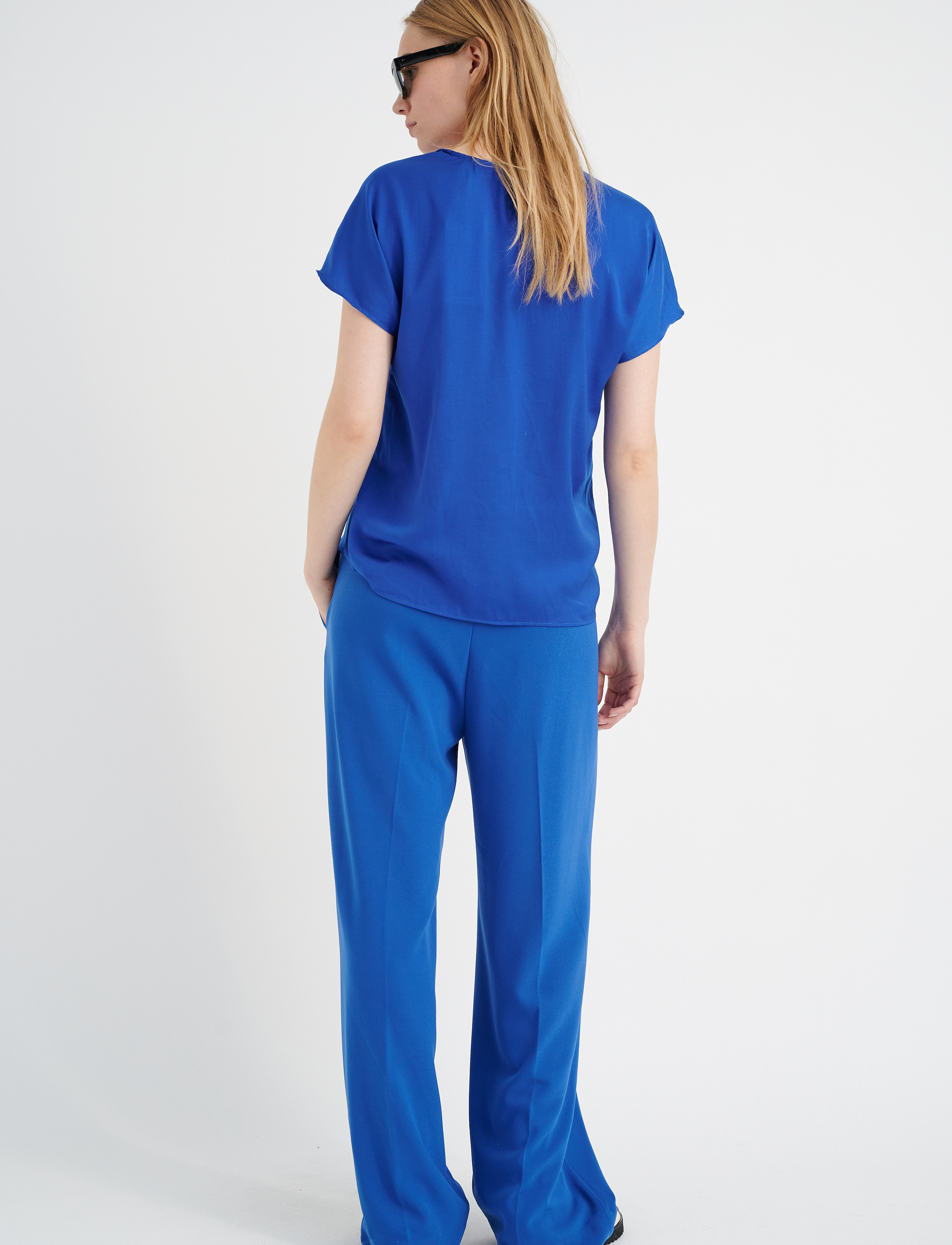 InWear - RindaIW Top - short-sleeved blouses - greek blue - 4