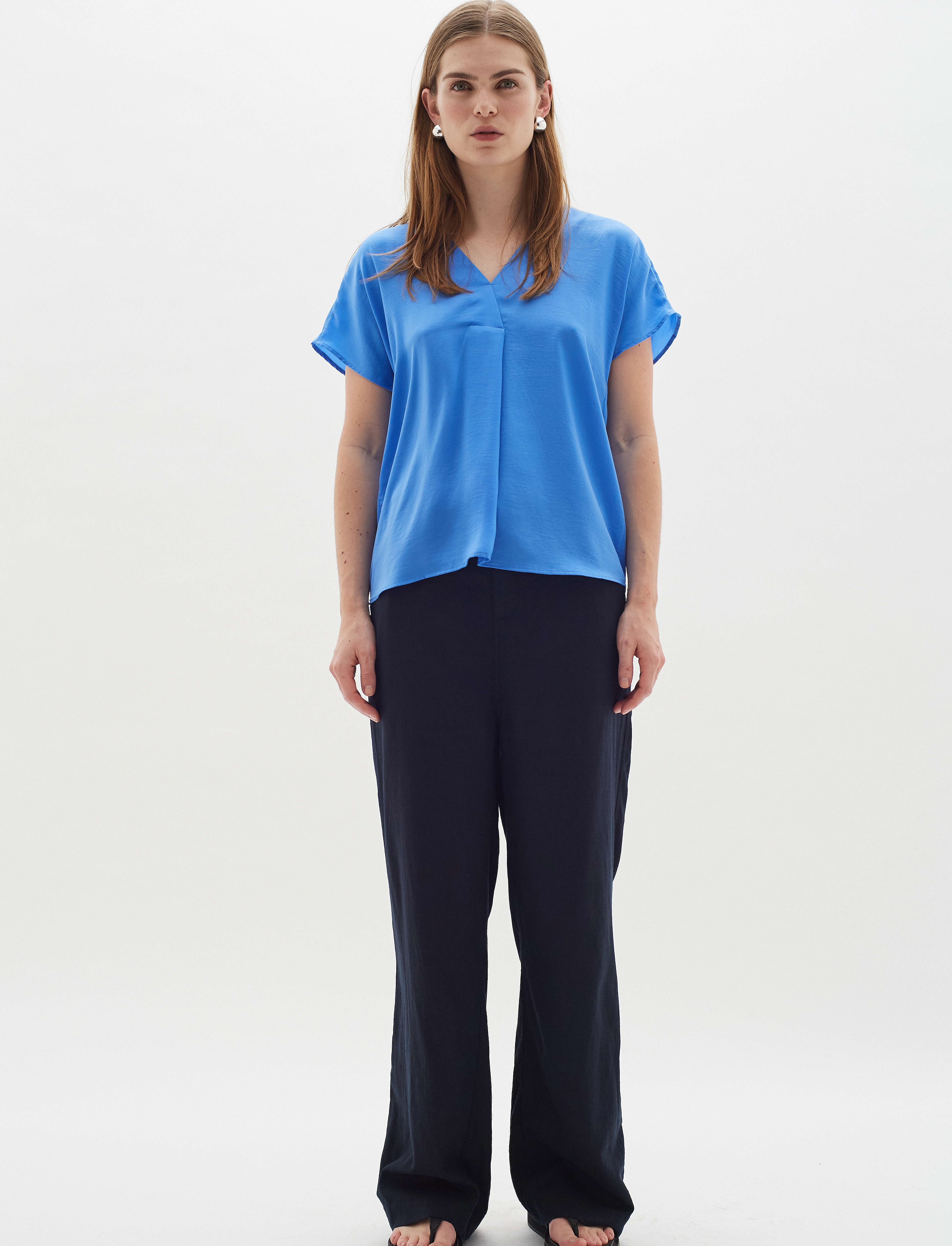 InWear - RindaIW Top - kortærmede bluser - marina - 3