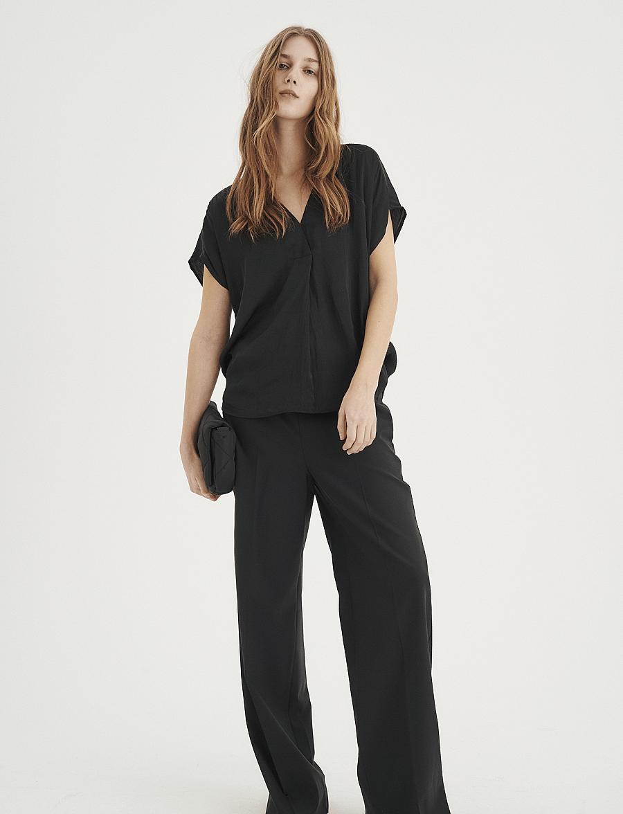 InWear - RindaIW Top - kurzärmelige blusen - marine blue - 4