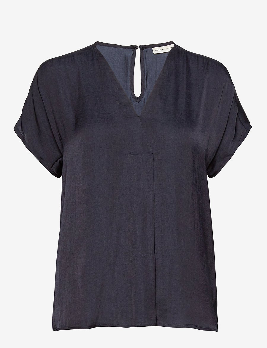 InWear - RindaIW Top - kurzärmelige blusen - marine blue - 3