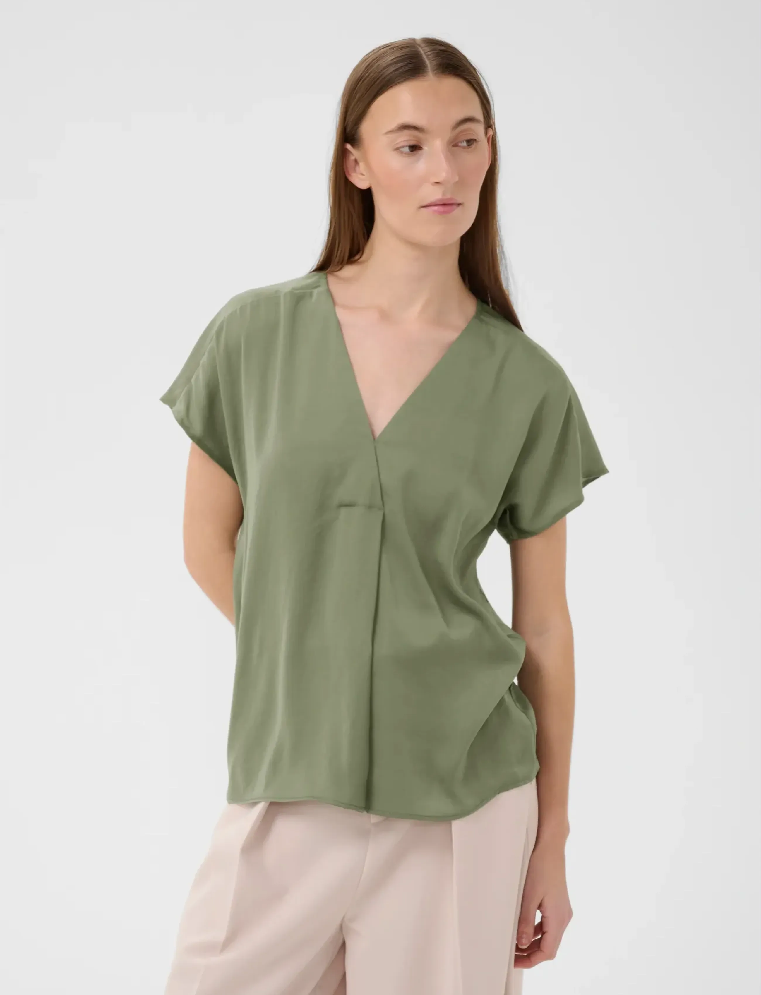 InWear RindaIW Top - Blusen - MULLED BASIL / khaki/green