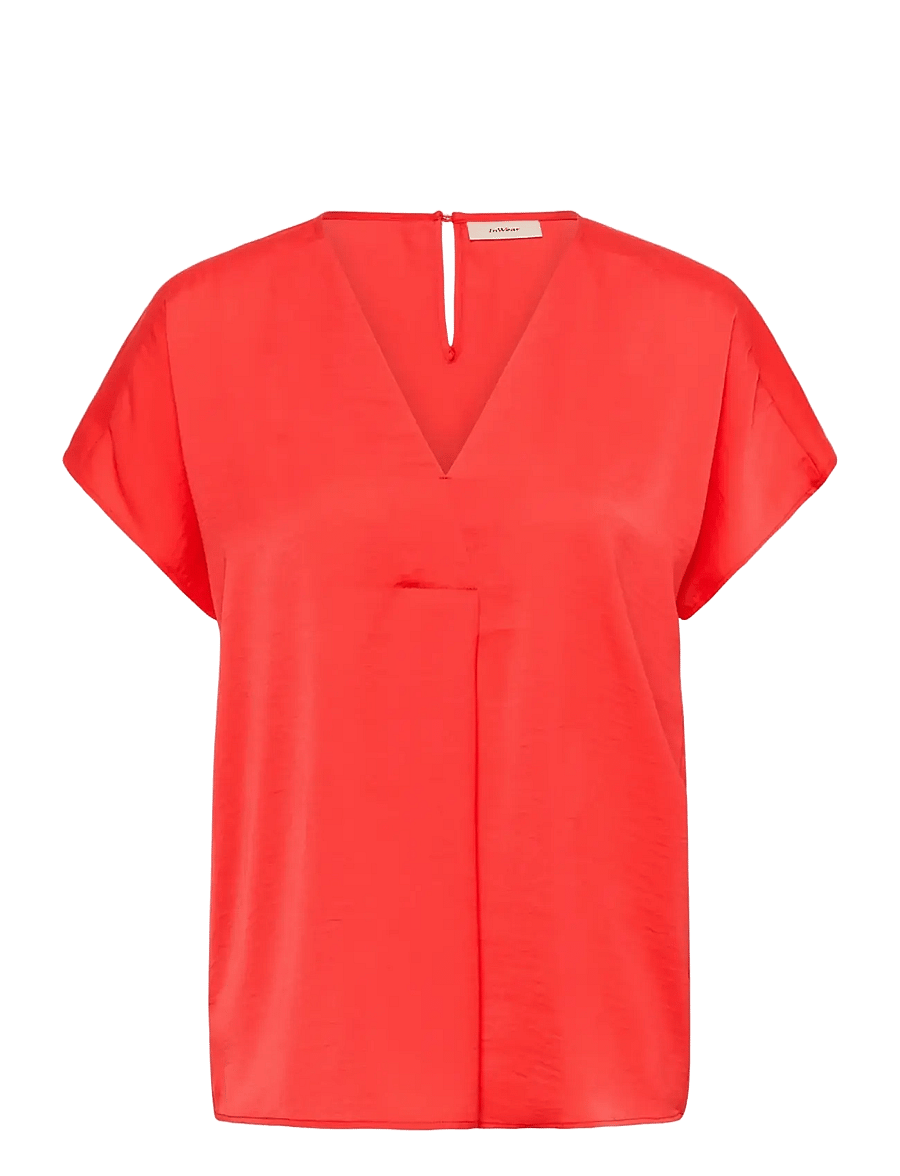 InWear - RindaIW Top - lühikeste varrukatega pluusid - poppy red - 0