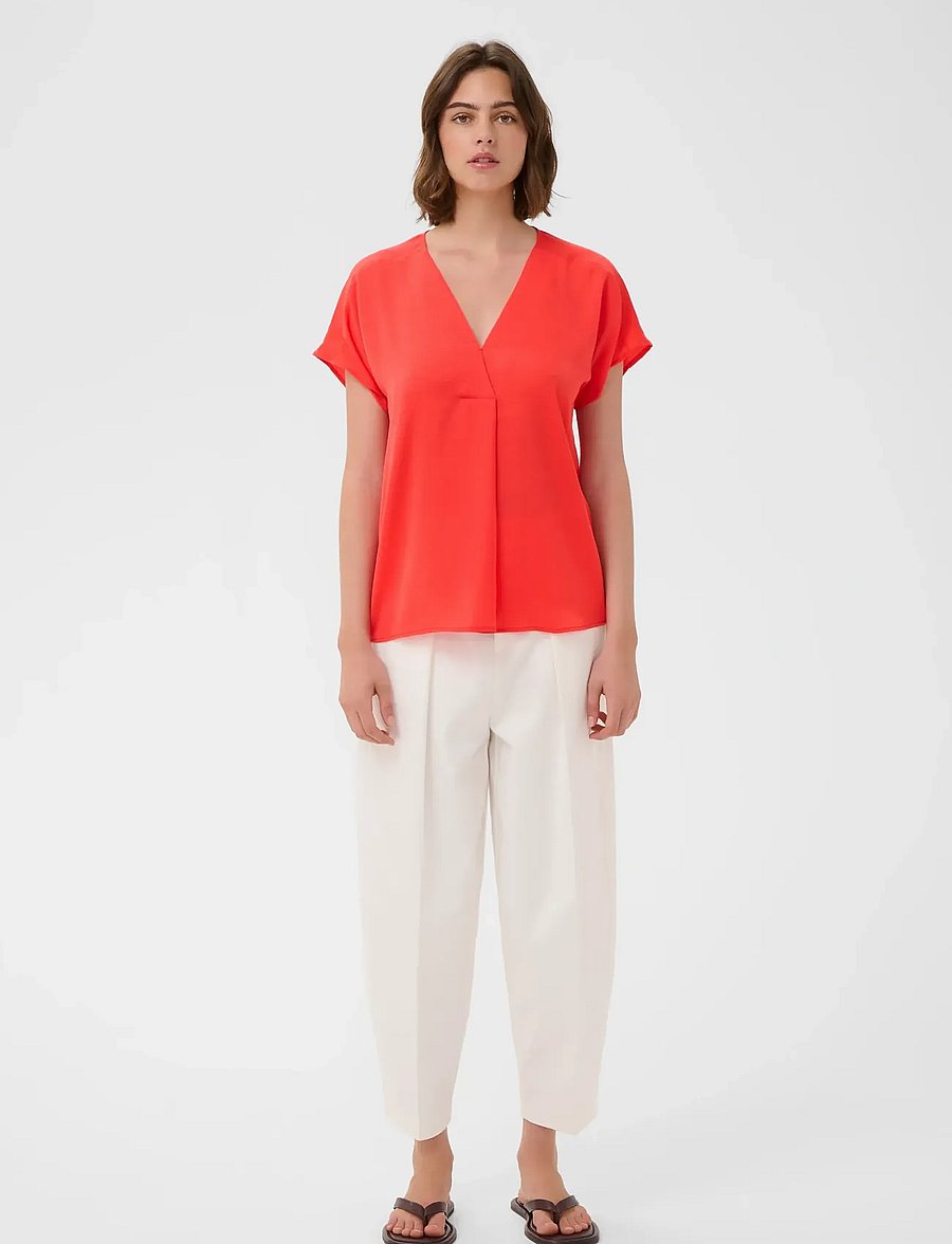 InWear - RindaIW Top - lühikeste varrukatega pluusid - poppy red - 3