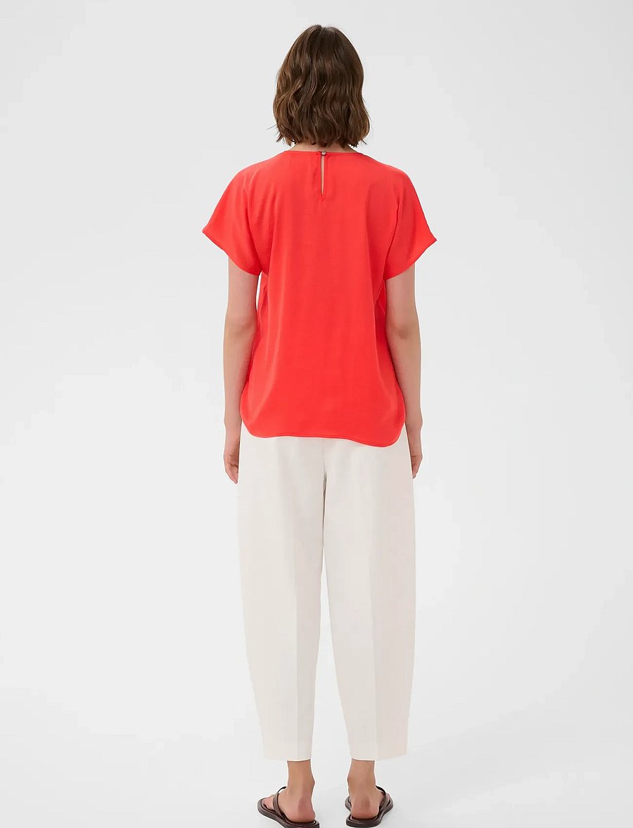 InWear - RindaIW Top - lühikeste varrukatega pluusid - poppy red - 4
