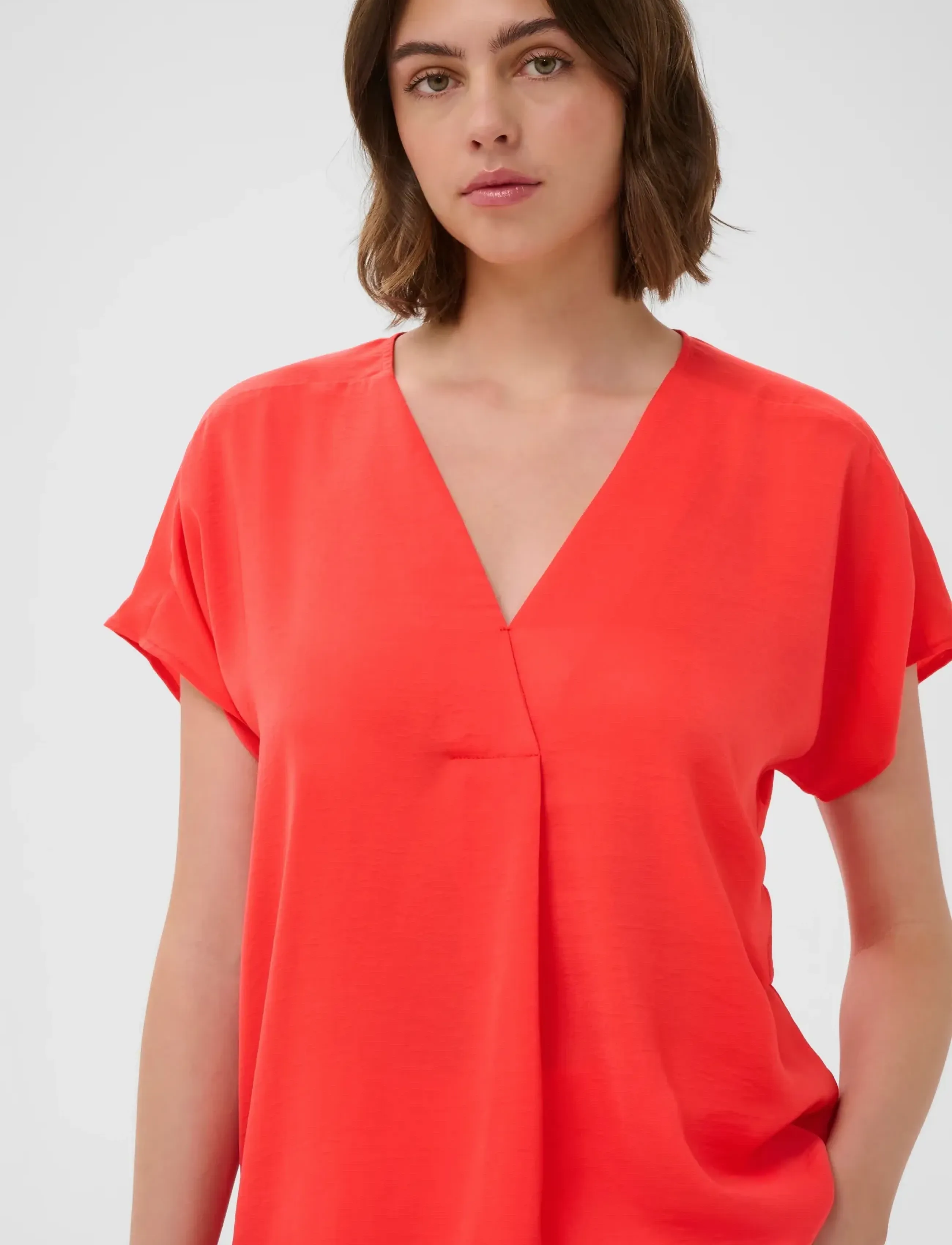 InWear - RindaIW Top - short-sleeved blouses - poppy red - 5
