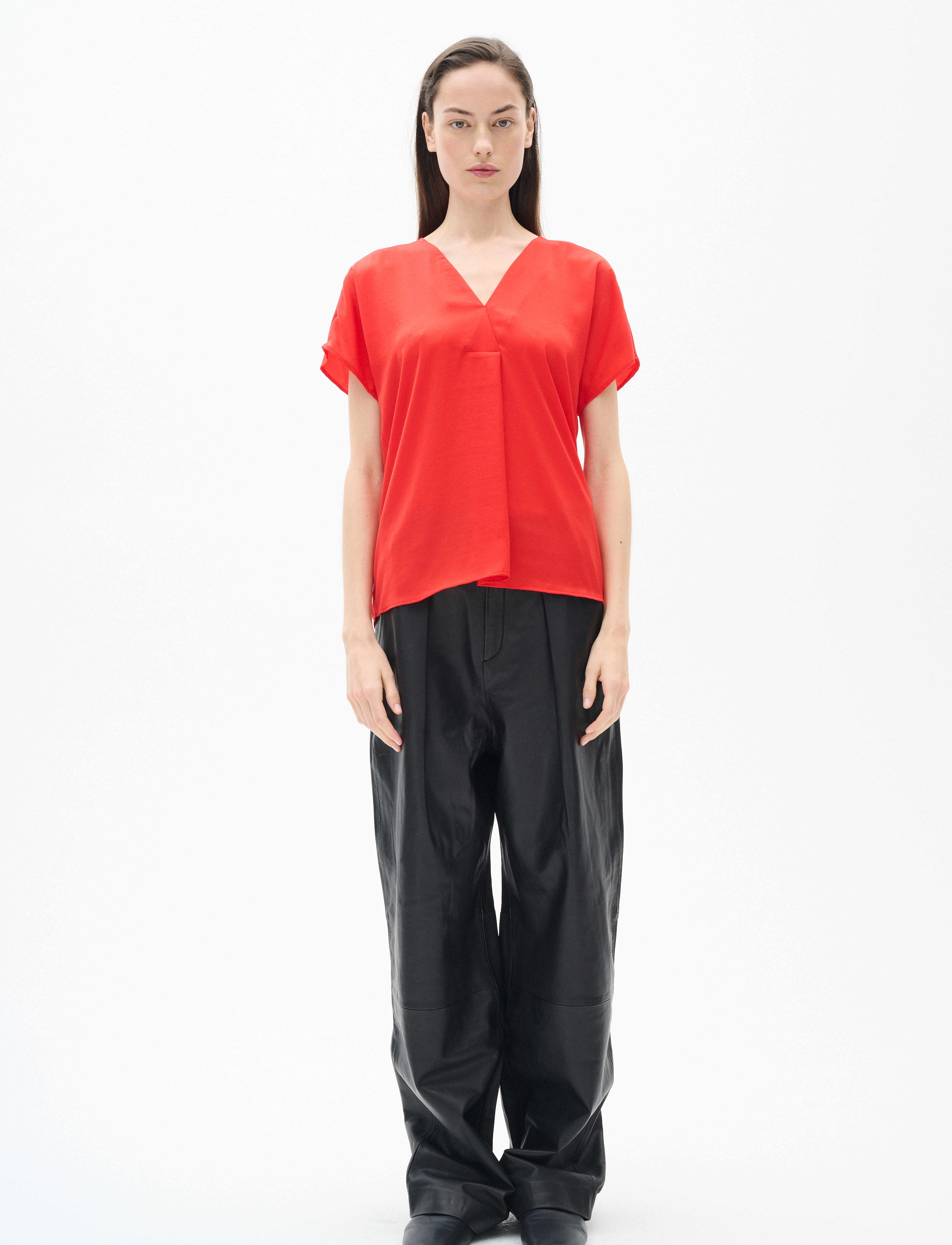InWear - RindaIW Top - kurzämlige blusen - scarlet - 3