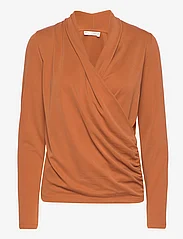 InWear - AlanoIW Wrap Blouse - long-sleeved blouses - autumnal - 0