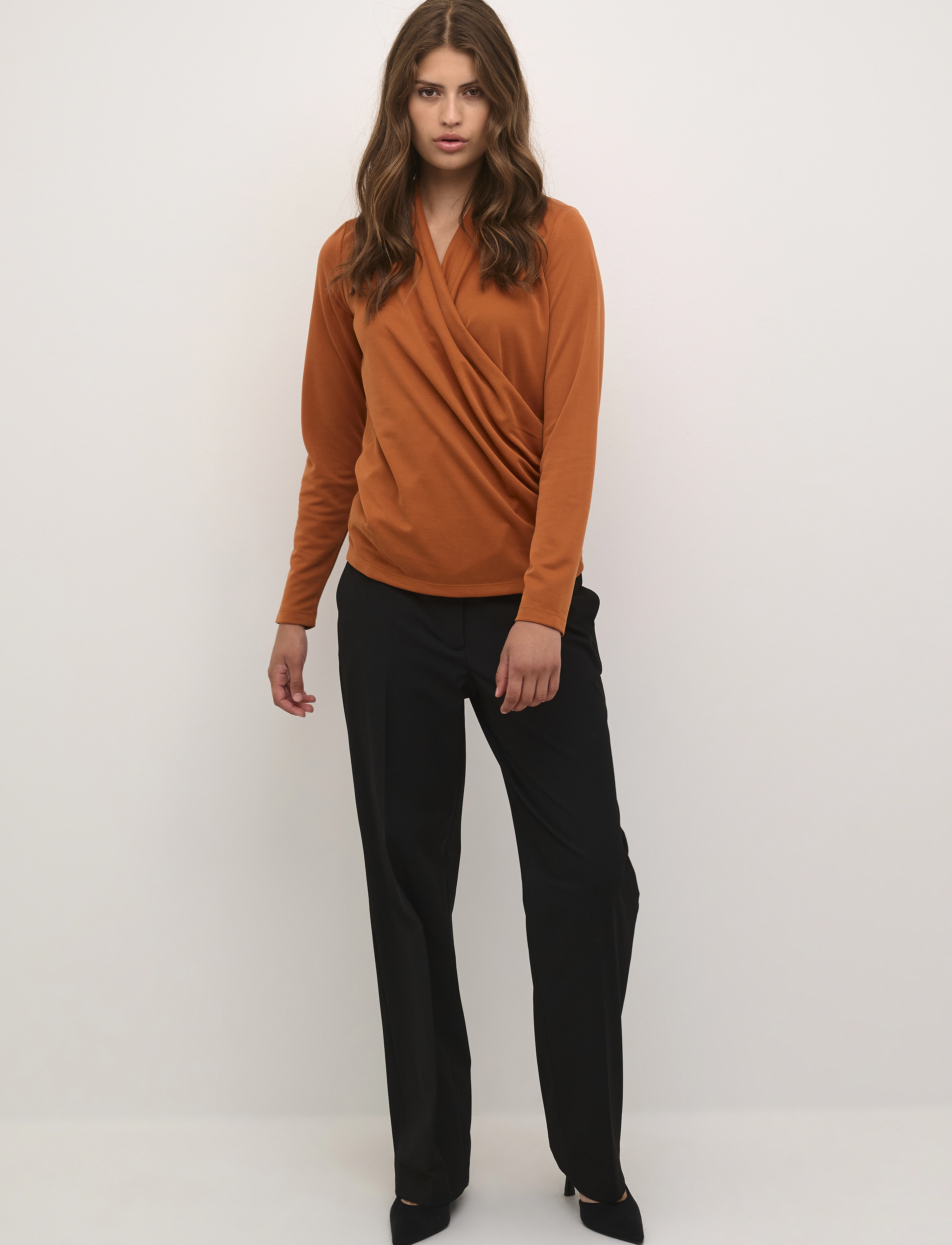 InWear - AlanoIW Wrap Blouse - langærmede bluser - autumnal - 3