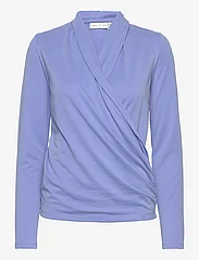 InWear - AlanoIW Wrap Blouse - long-sleeved blouses - cornflower - 0