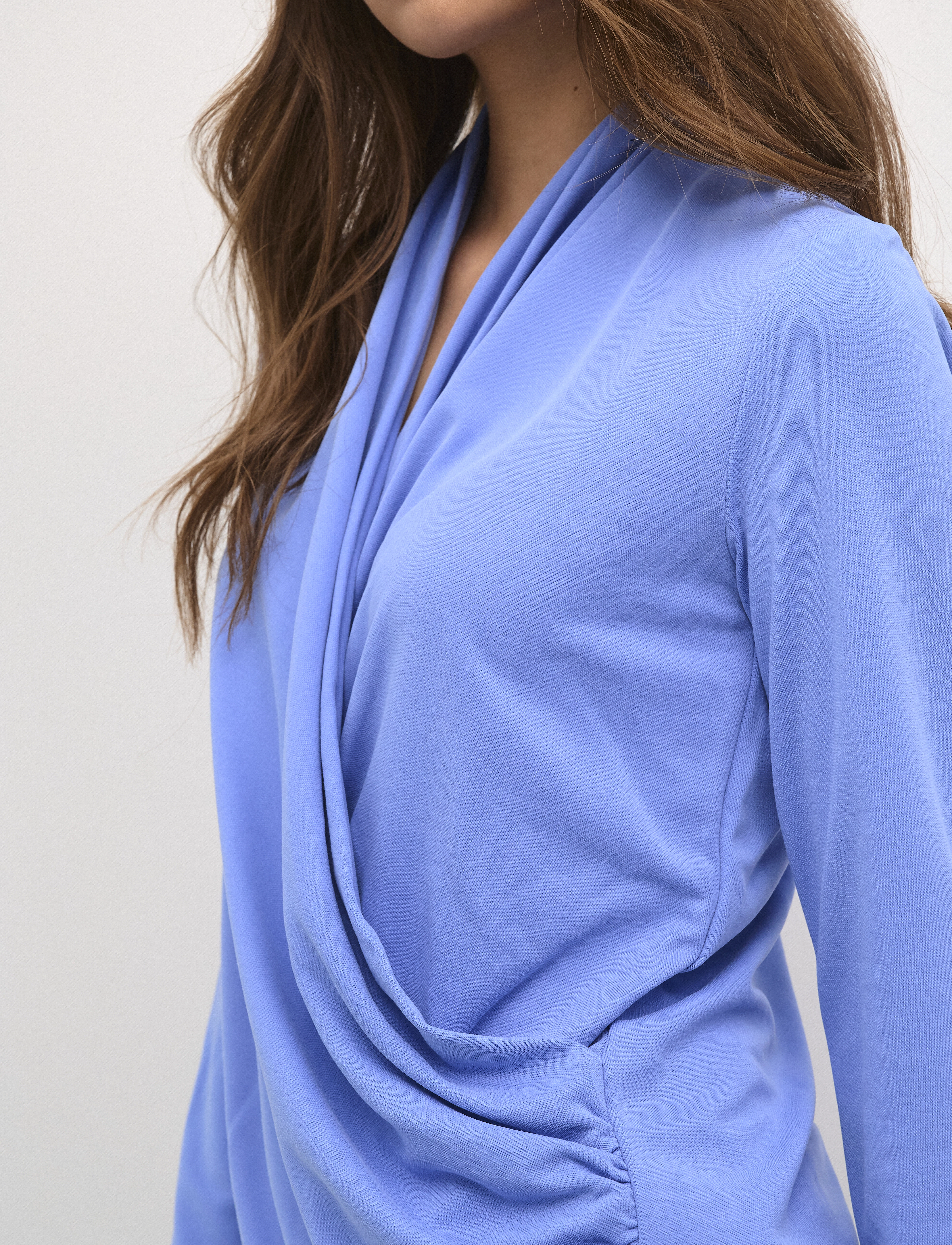 InWear - AlanoIW Wrap Blouse - bluzki z długimi rękawami - cornflower - 4