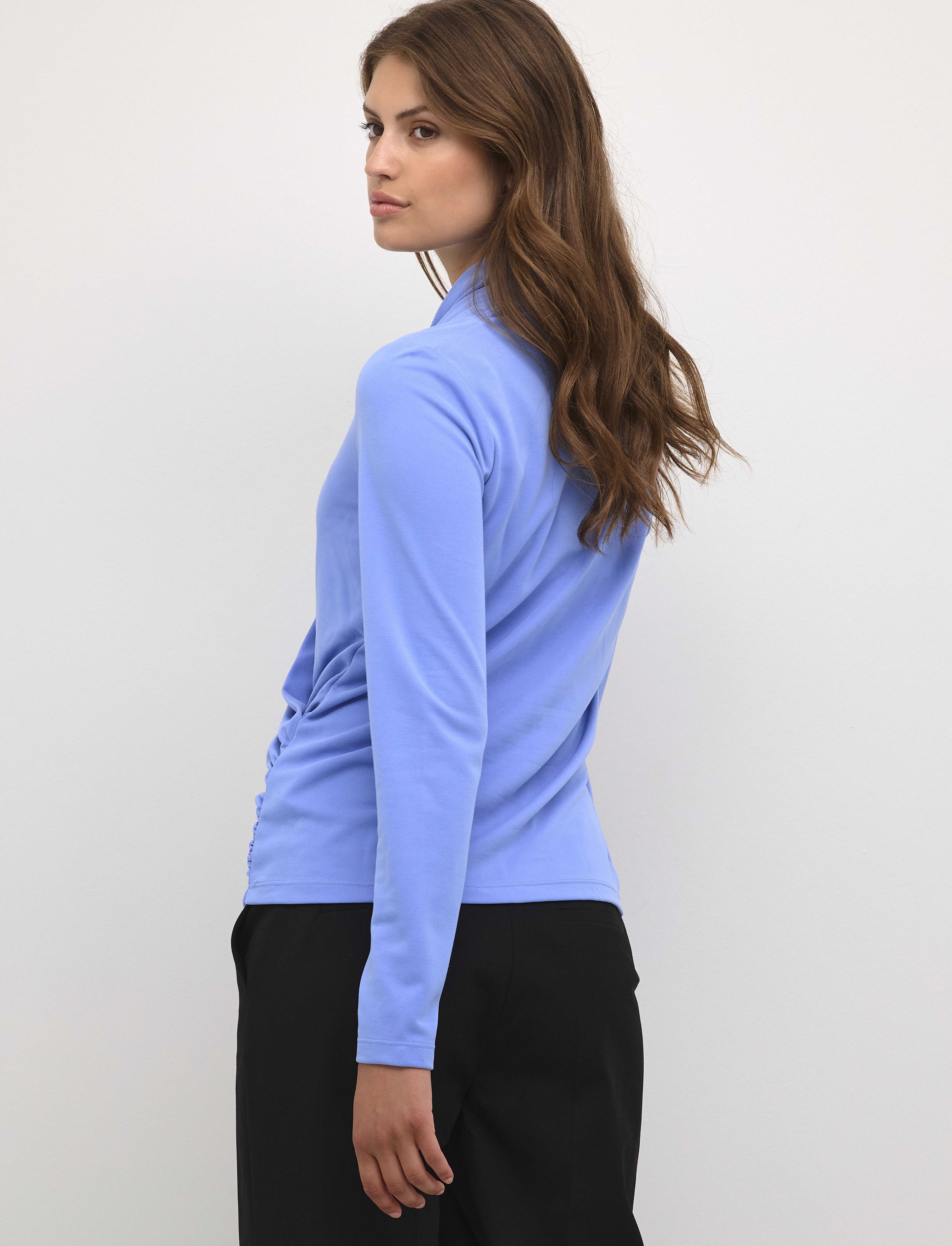 InWear - AlanoIW Wrap Blouse - bluzki z długimi rękawami - cornflower - 5