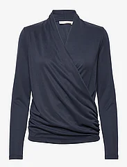 InWear - AlanoIW Wrap Blouse - bluzki z długimi rękawami - marine blue - 0