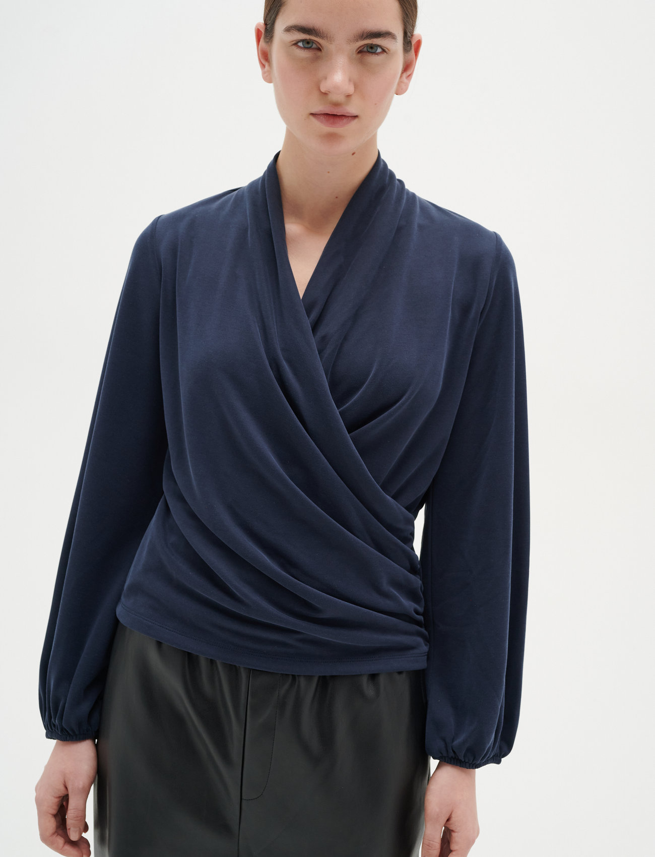 InWear - AlanoIW Wrap Blouse - blouses met lange mouwen - marine blue - 0