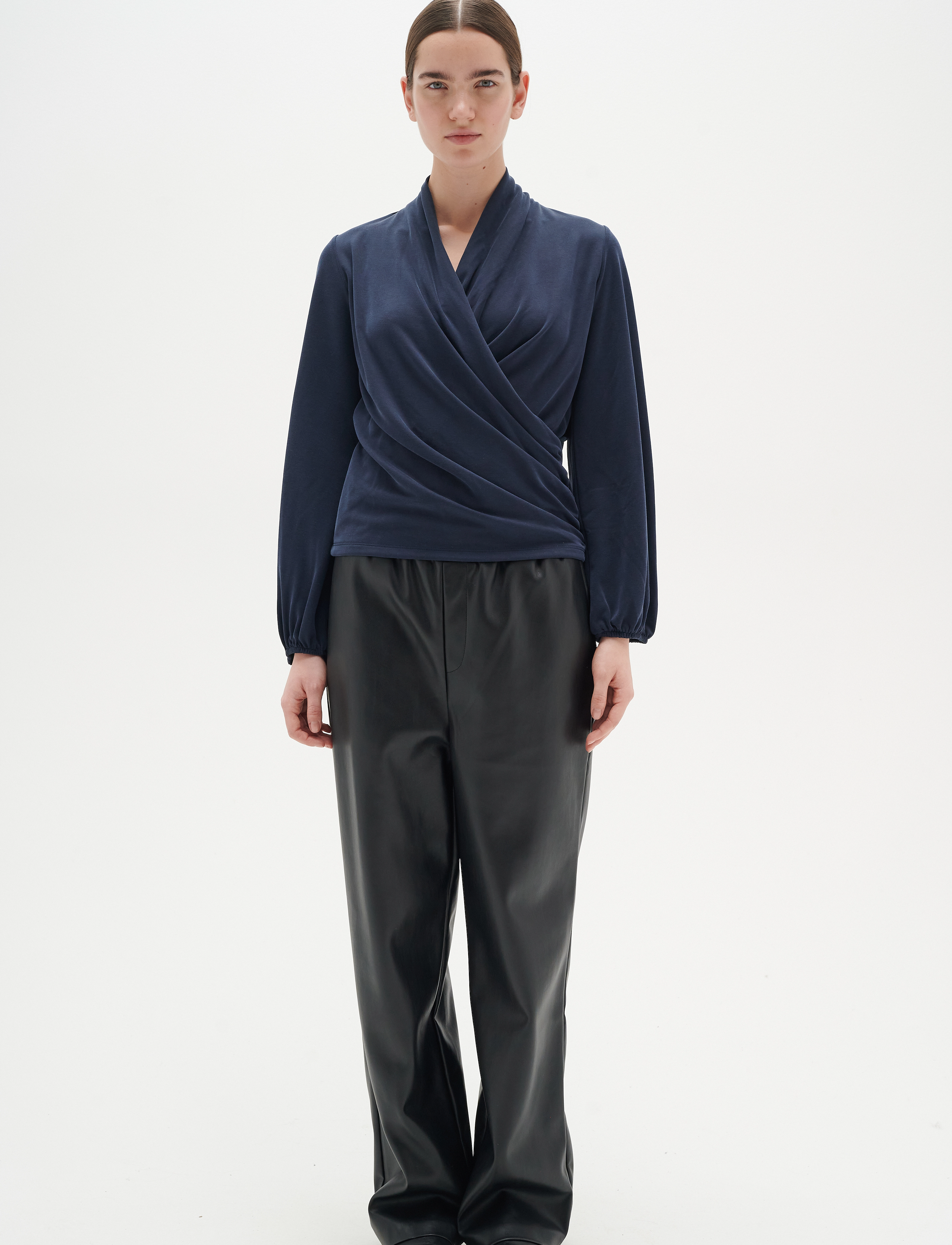 InWear - AlanoIW Wrap Blouse - langærmede bluser - marine blue - 3