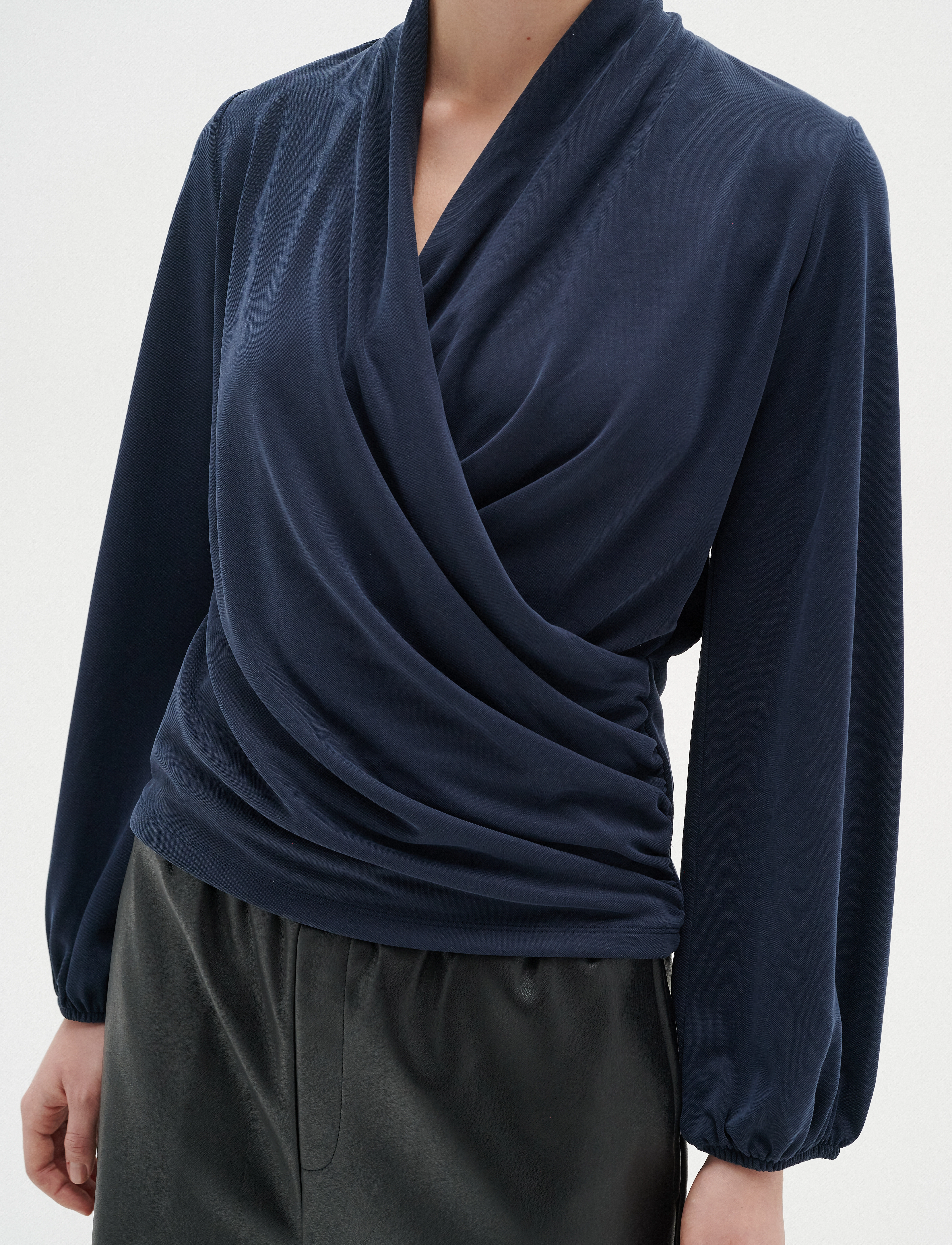InWear - AlanoIW Wrap Blouse - langærmede bluser - marine blue - 5