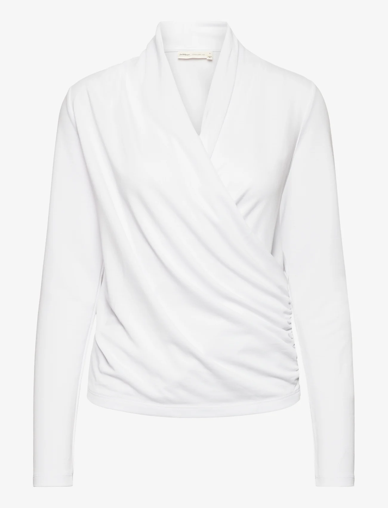 InWear - AlanoIW Wrap Blouse - bluzki z długimi rękawami - pure white - 0