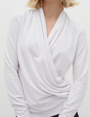 InWear - AlanoIW Wrap Blouse - long-sleeved blouses - pure white - 6