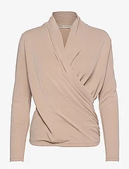 InWear - AlanoIW Wrap Blouse - long-sleeved blouses - sandstone - 0