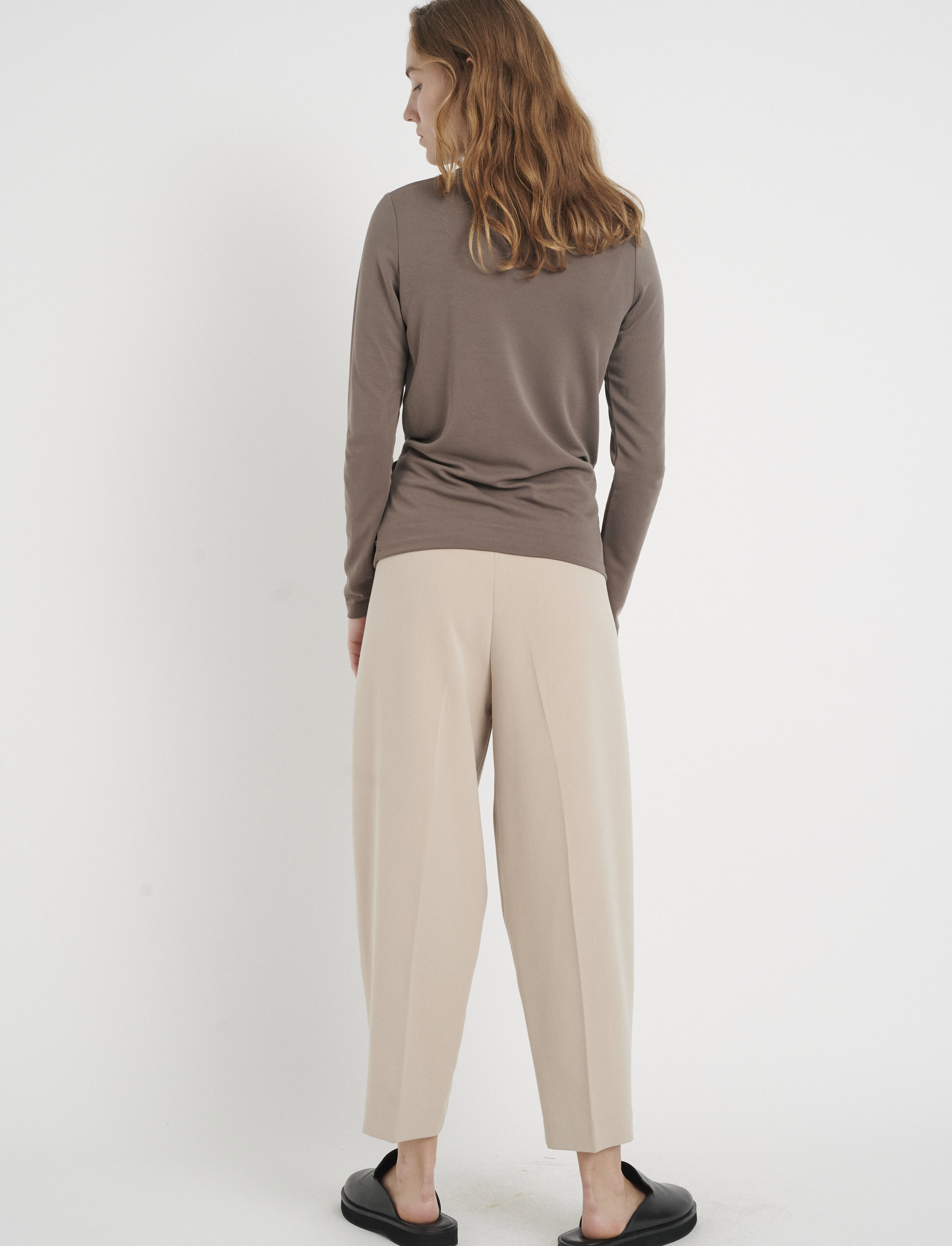 InWear - AlanoIW Wrap Blouse - langärmlige blusen - sandy grey - 3