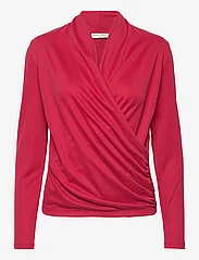InWear - AlanoIW Wrap Blouse - long-sleeved blouses - true red - 0
