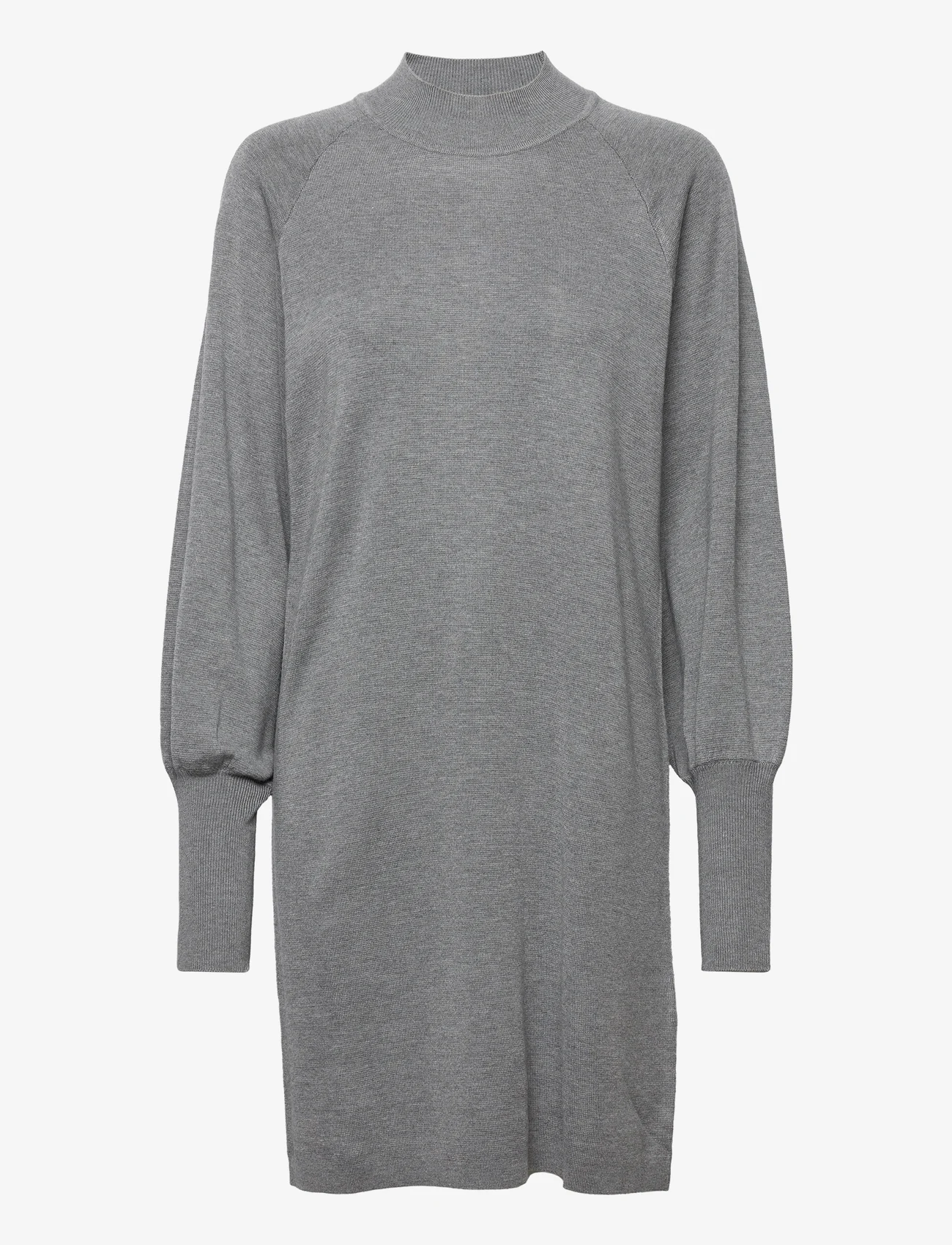 InWear - SanjaIW Dress - megztos suknelės - medium grey melange - 1