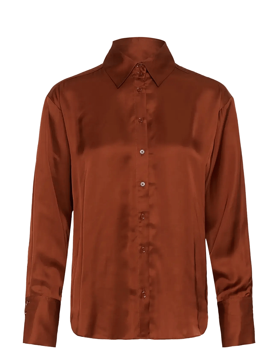 InWear - PaulineIW Shirt - langärmlige hemden - brandy brown - 0