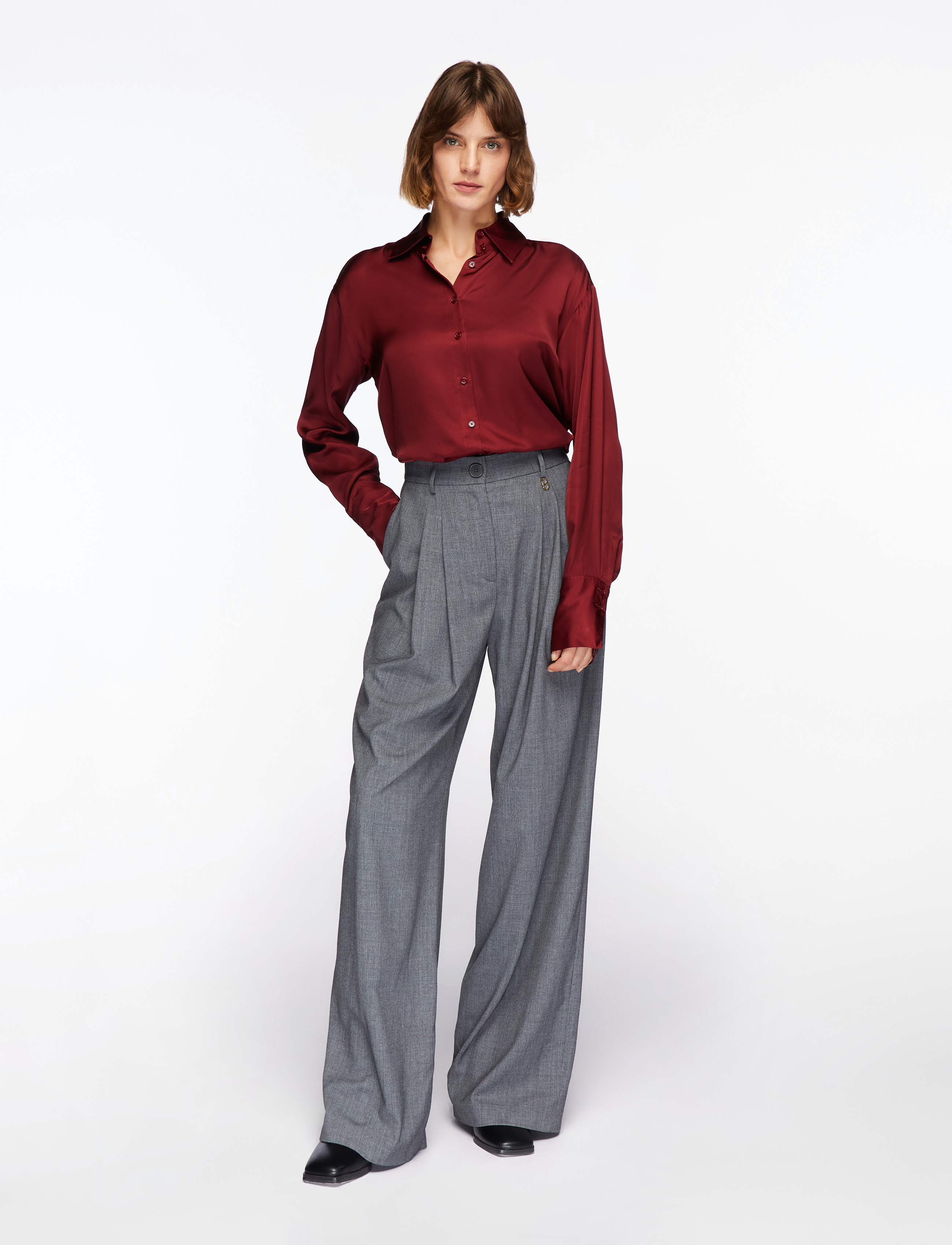 InWear - PaulineIW Shirt - langærmede skjorter - cabernet - 3