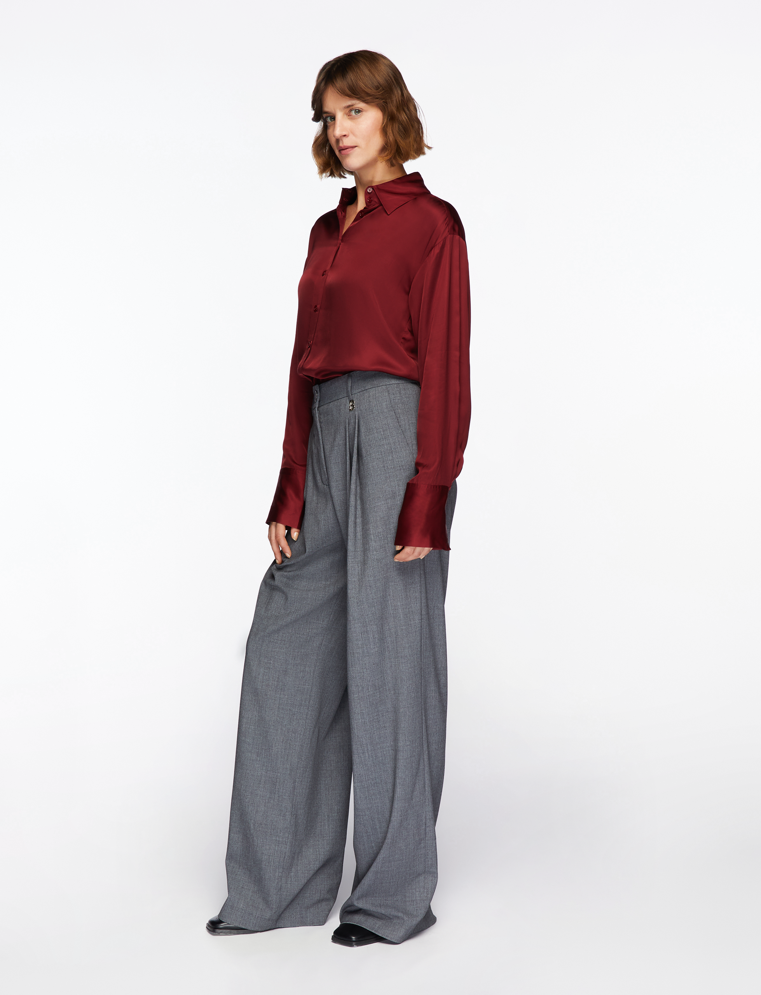 InWear - PaulineIW Shirt - langærmede skjorter - cabernet - 4
