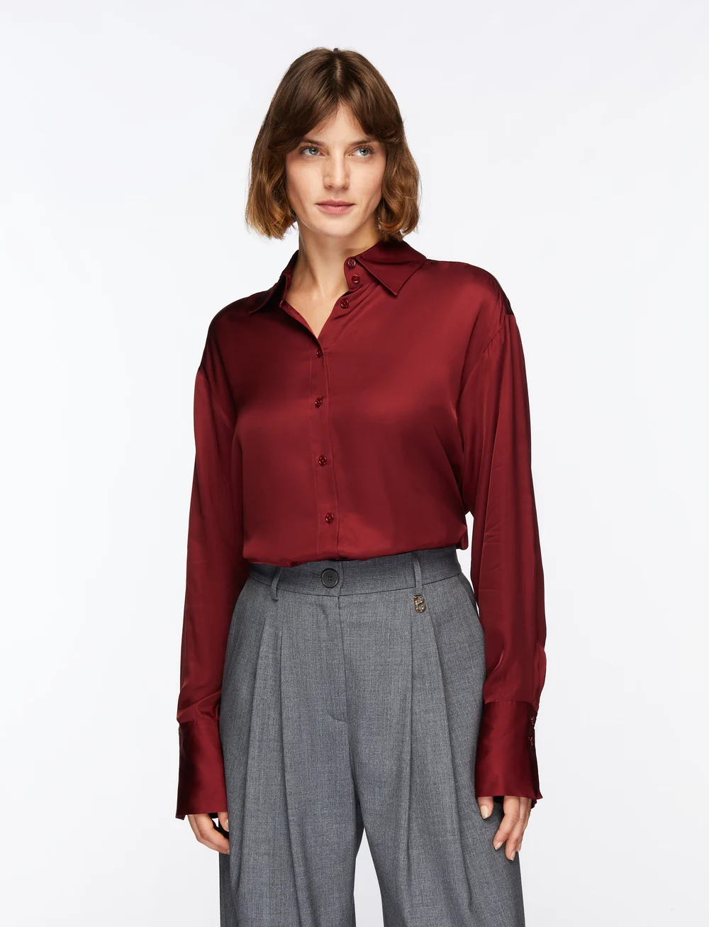 InWear - PaulineIW Shirt - långärmade skjortor - cabernet - 0