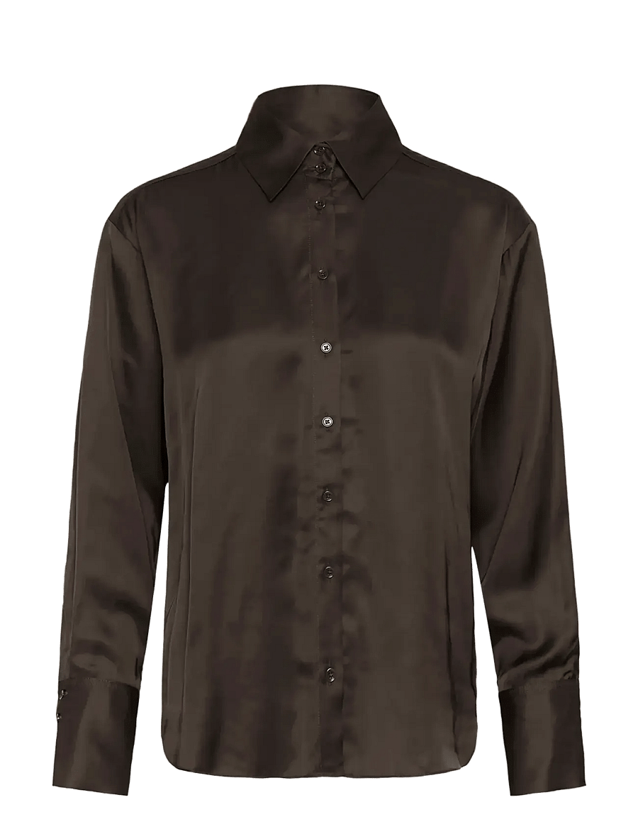 InWear - PaulineIW Shirt - langærmede skjorter - chocolate brown - 1
