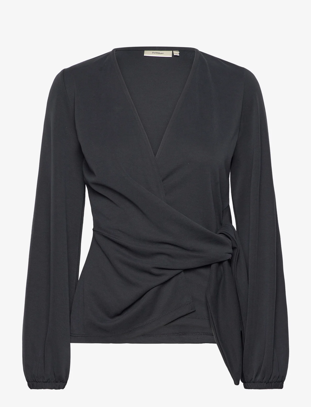 InWear - CatjaIW Blouse - long sleeved blouses - black - 1