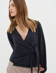 InWear - CatjaIW Blouse - long-sleeved blouses - black - 2