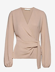 InWear - CatjaIW Blouse - long-sleeved blouses - powder beige - 0