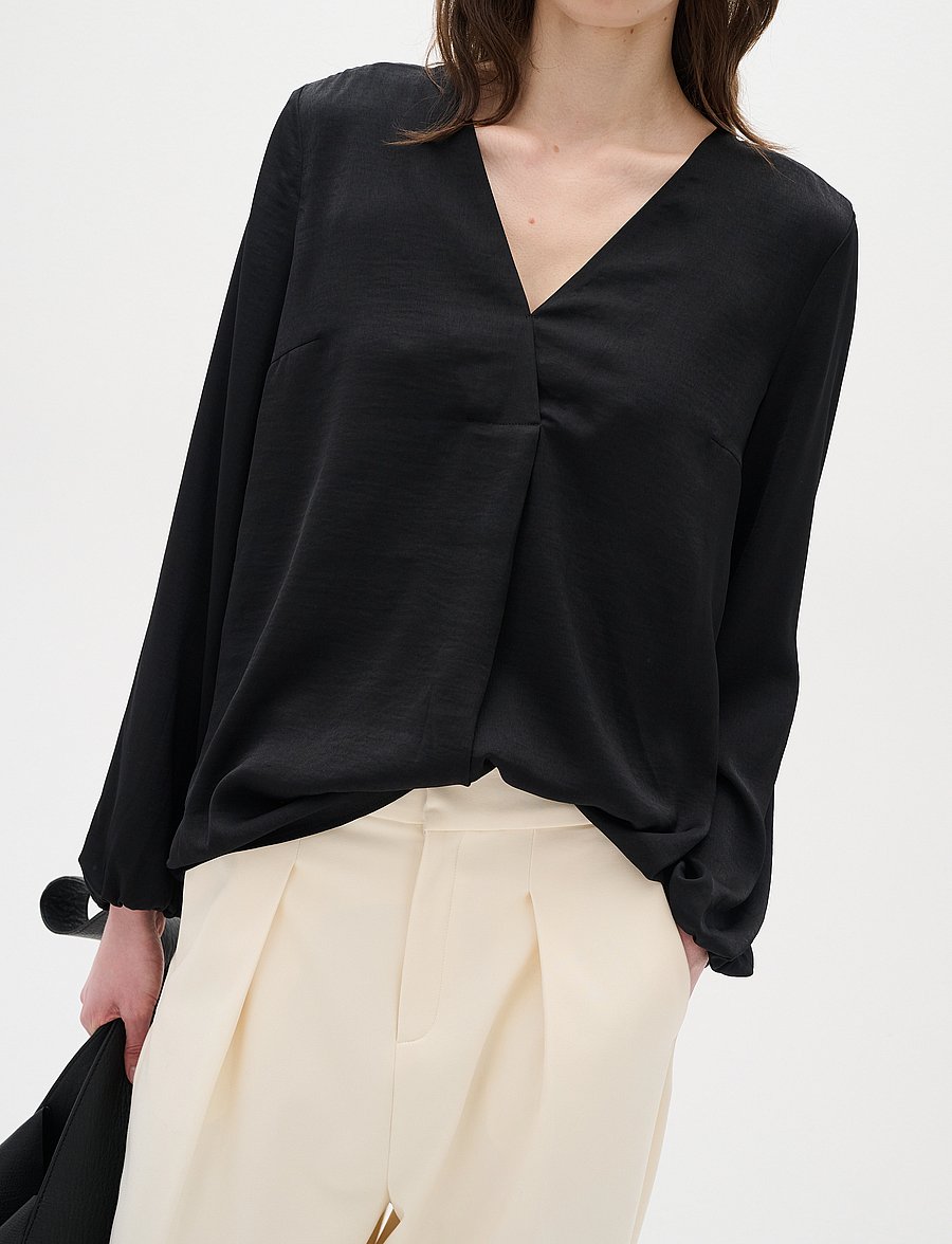 InWear - RindaIW Blouse - pikkade varrukatega pluusid - black - 0