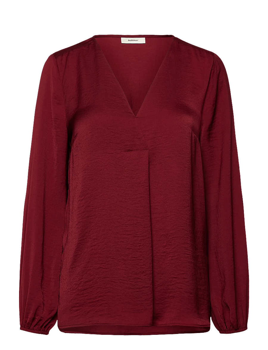 InWear - RindaIW Blouse - langærmede bluser - cabernet - 1