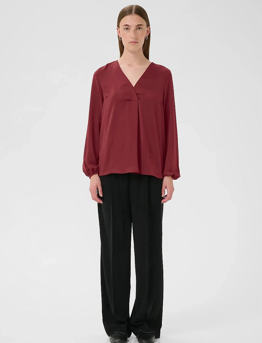 InWear - RindaIW Blouse - langærmede bluser - cabernet - 3