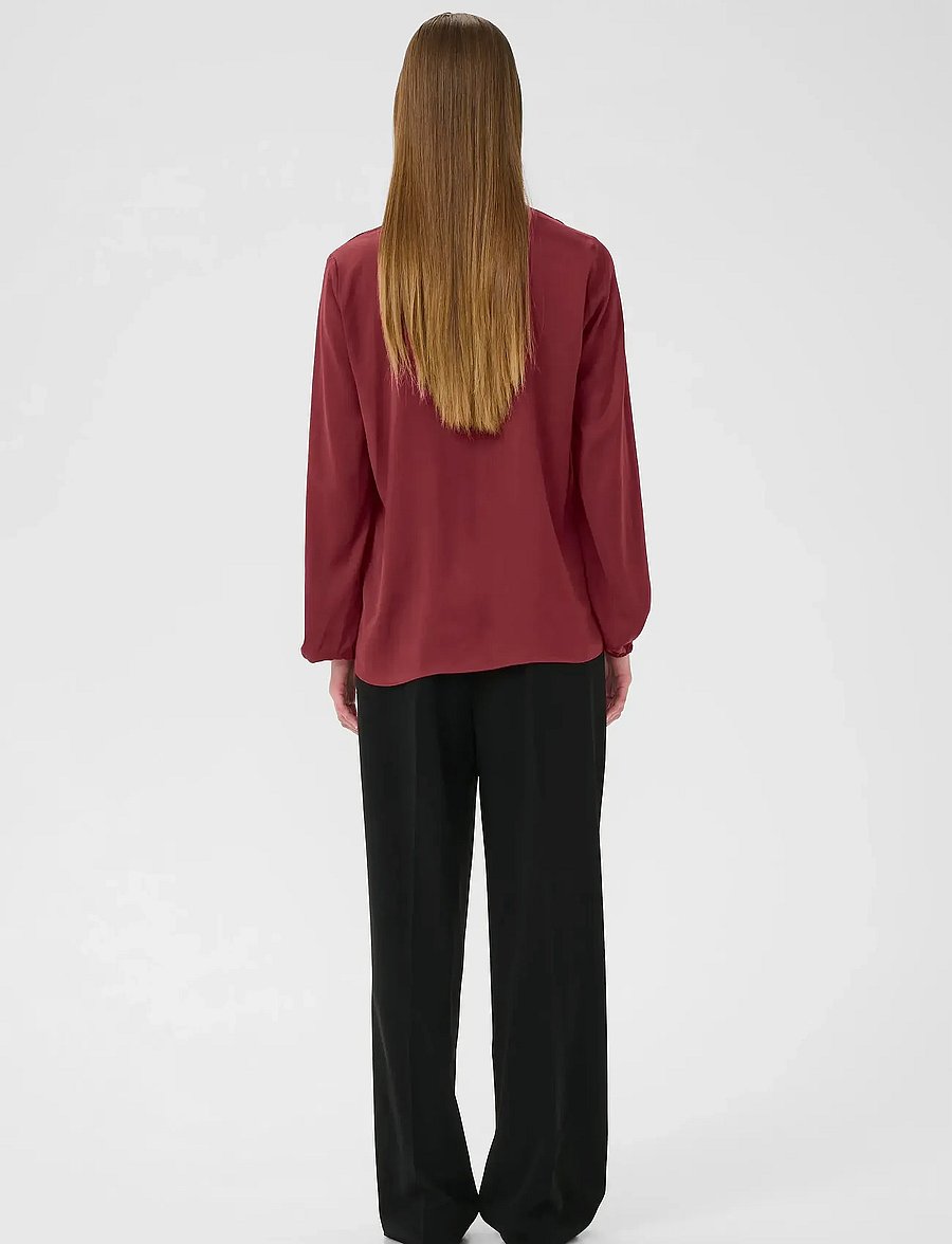 InWear - RindaIW Blouse - langærmede bluser - cabernet - 4