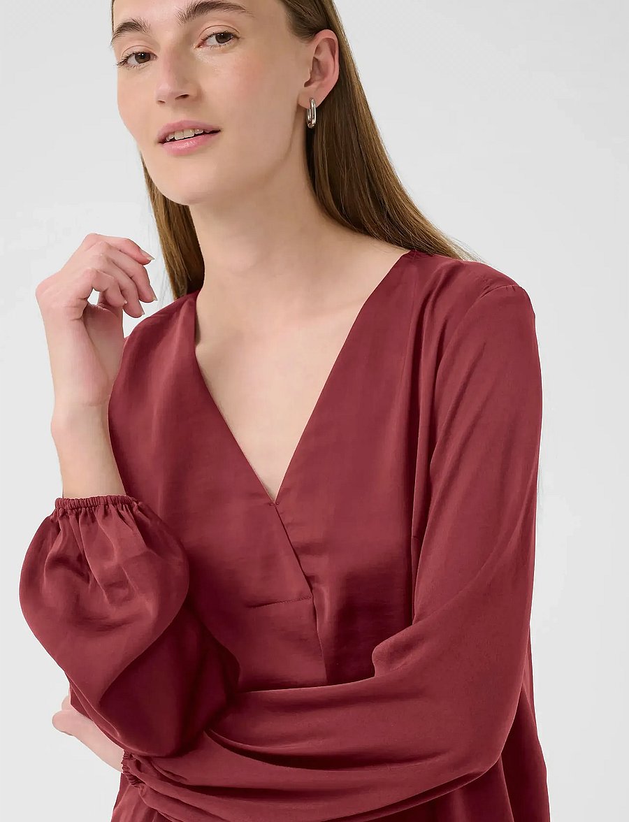 InWear - RindaIW Blouse - langærmede bluser - cabernet - 5